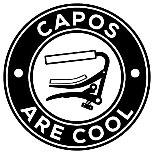 Capos Are Cool Decal Black 2.5" round