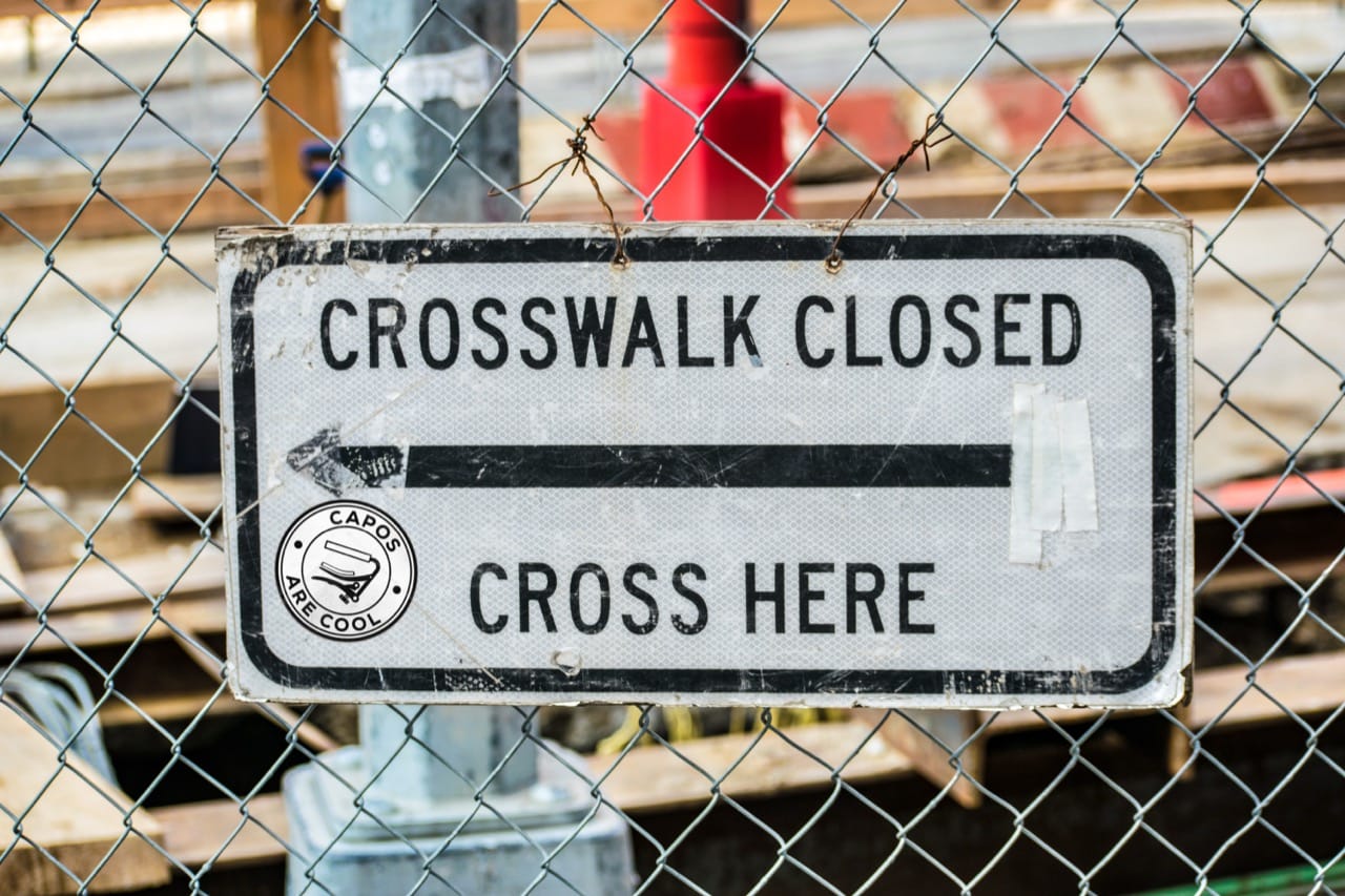 Large 5 Inch Capos Are Cool decal - White